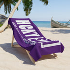 Every Season is HCKY SZN Beach Towel (Purple)