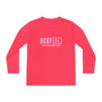 Every Season is HCKY SZN Youth Competitor Long Sleeve Tee (Pink Logo) - Various Colors