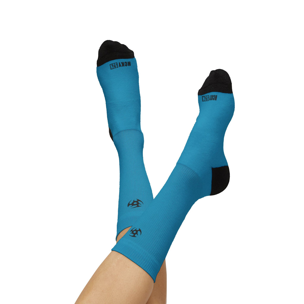 Comfort Crew Fleece Lined Hockey Socks (Sky Blue)