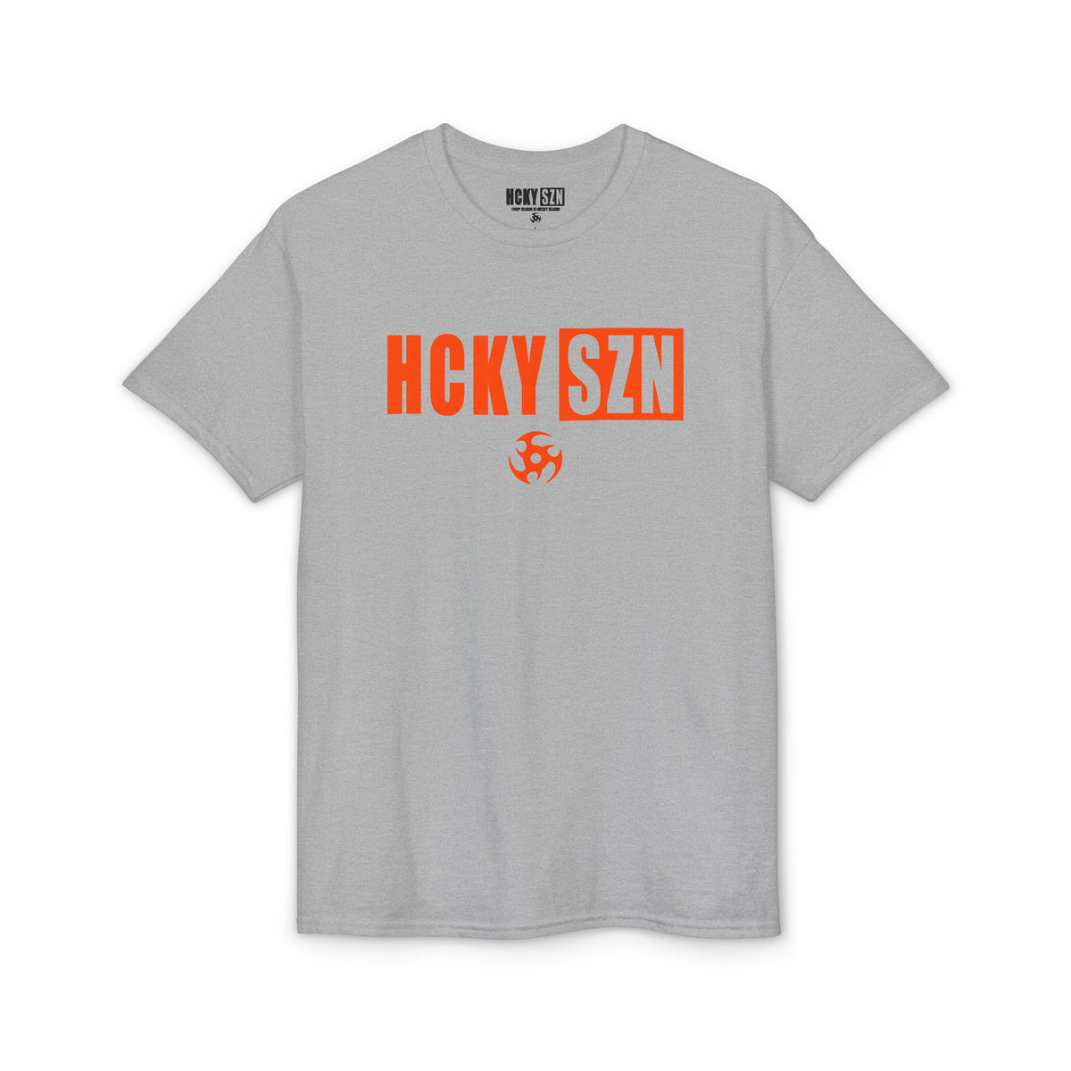 HCKY SZN Simple Star DryBlend Tee Shirt (Orange Logo) - Various Colors