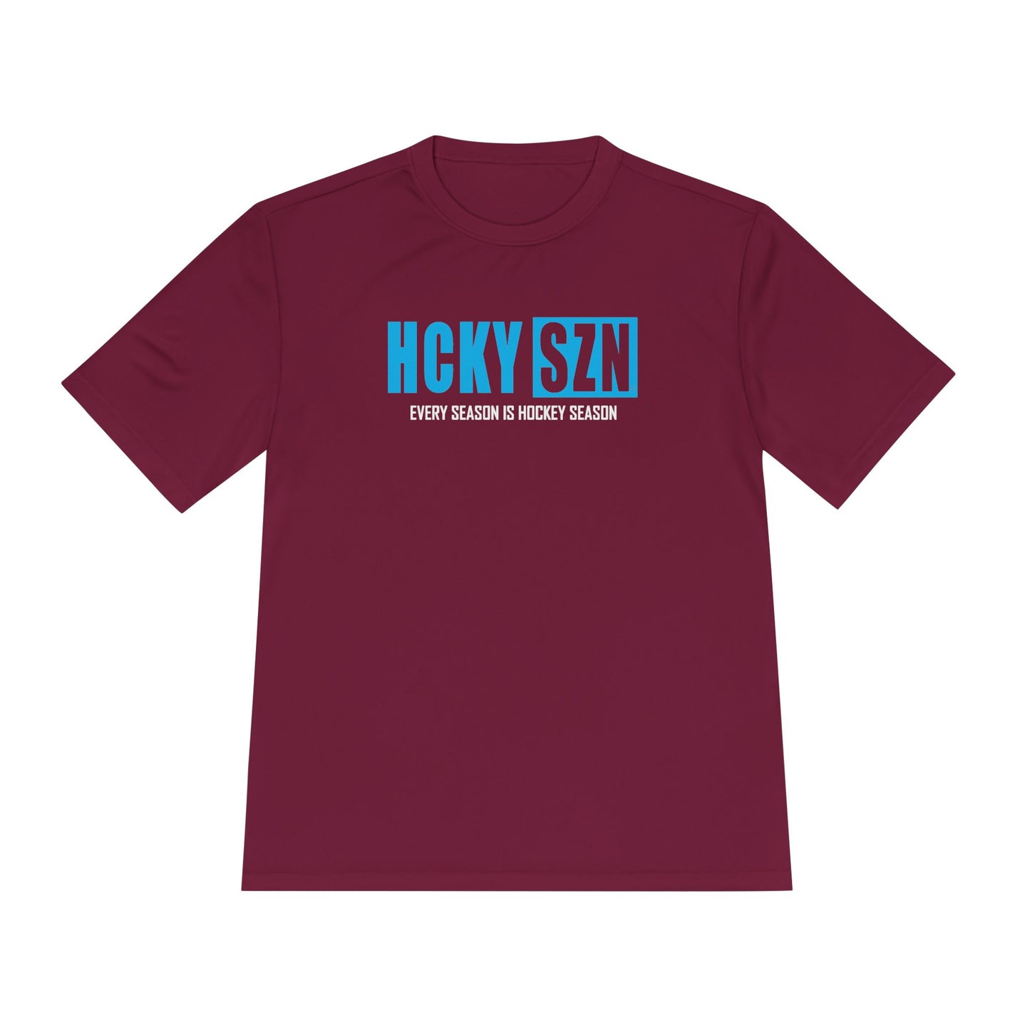 Every Season is HCKYS Performance Tee - Sky Blue Logo