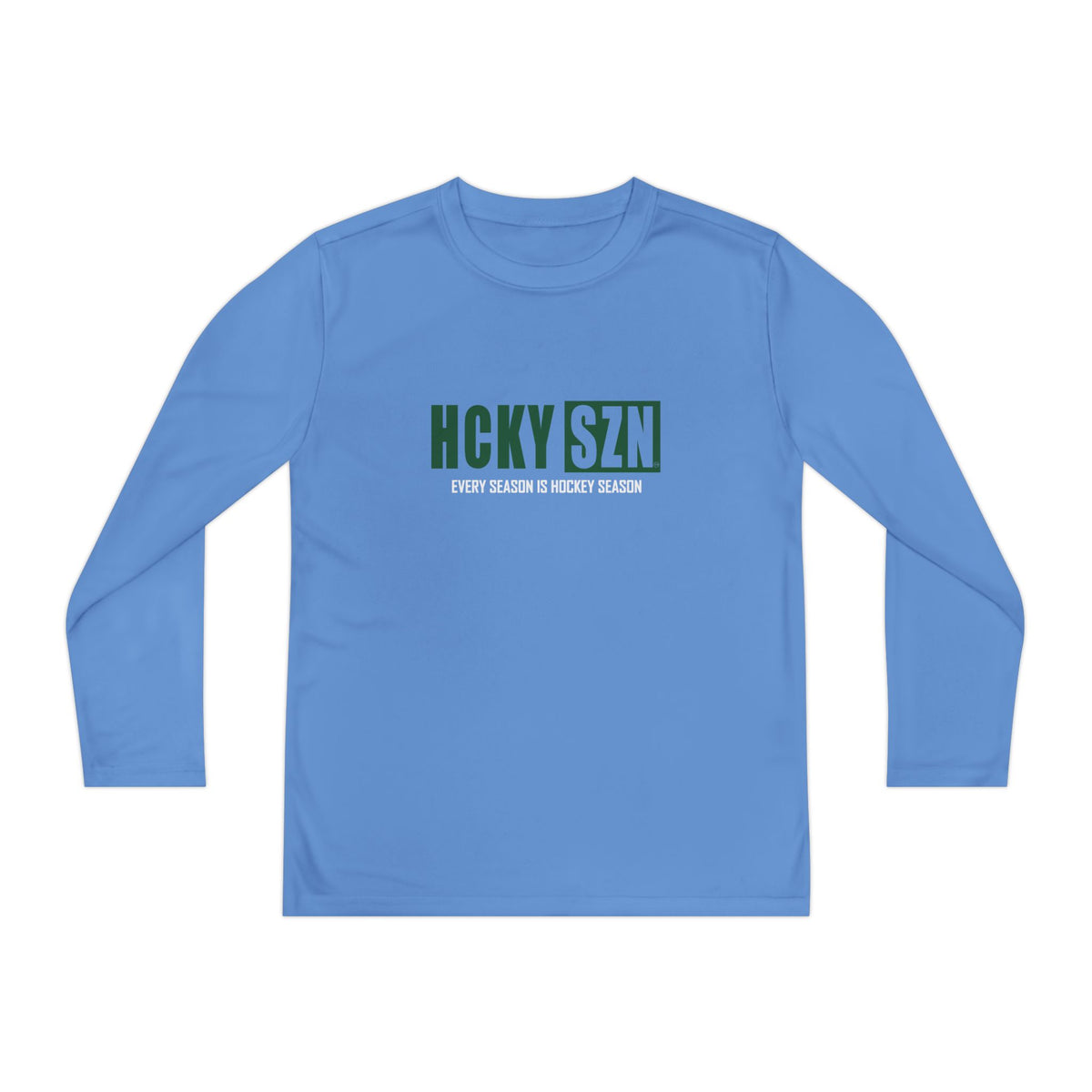 Every Season is HCKY SZN Youth Competitor Long Sleeve Tee (Forest Logo) - Various Colors