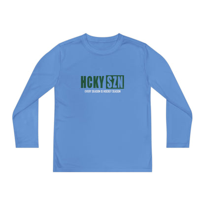 Every Season is HCKY SZN Youth Competitor Long Sleeve Tee (Forest Logo) - Various Colors