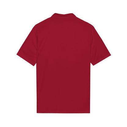 HCKY SZN Embroidered Performance Hockey Polo (Cardinal)