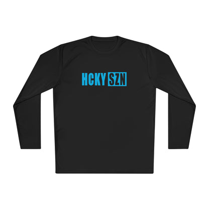 HCKY SZN Performance Long Sleeve Tee (Sky Blue Logo) - Various Colors