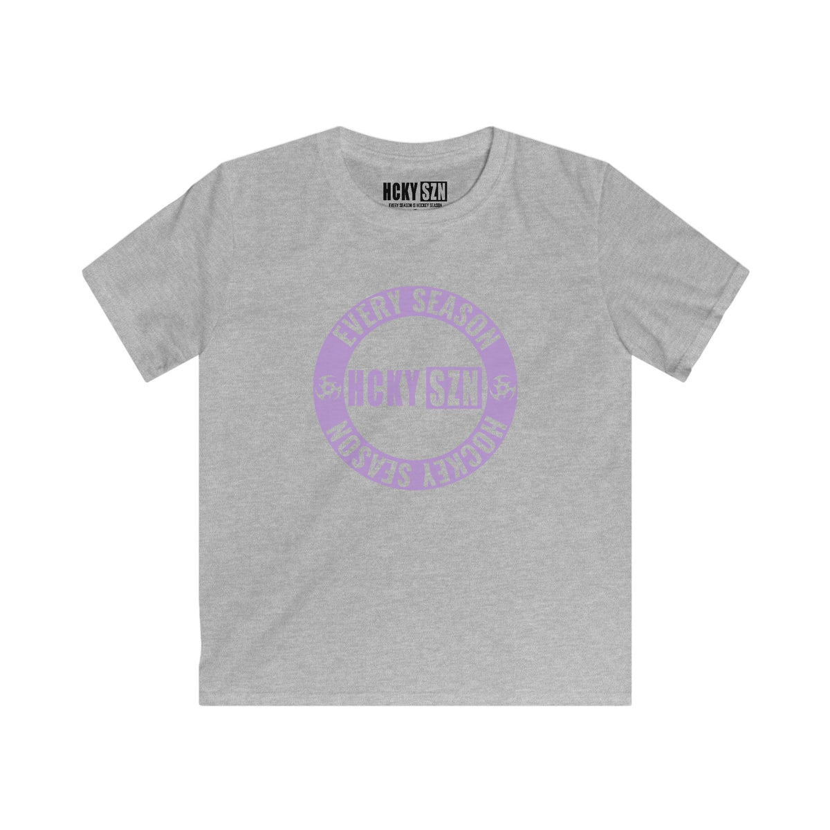 Youth Circle SZN Softstyle Tee (Lavender Logo) - Various Colors