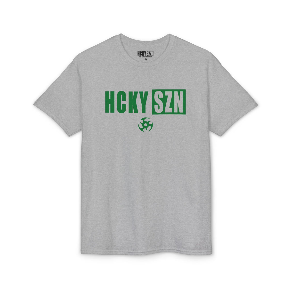 HCKY SZN Simple Star DryBlend Tee Shirt (Green Logo) - Various Colors