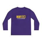 Every Season is HCKY SZN Youth Competitor Long Sleeve Tee (Yellow Logo) - Various Colors