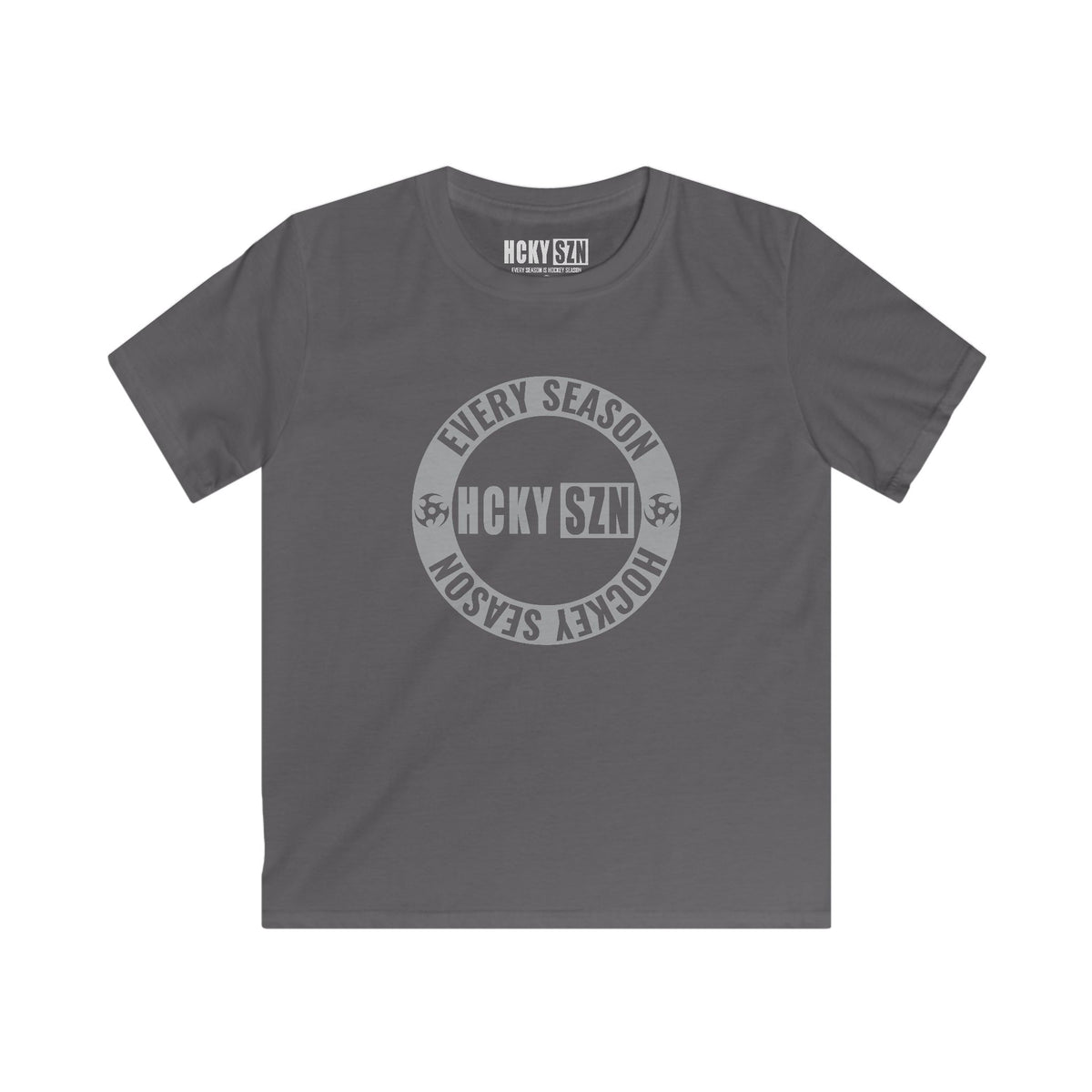 Youth Circle SZN Softstyle Tee (Grey Logo) - Various Colors