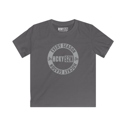 Youth Circle SZN Softstyle Tee (Grey Logo) - Various Colors