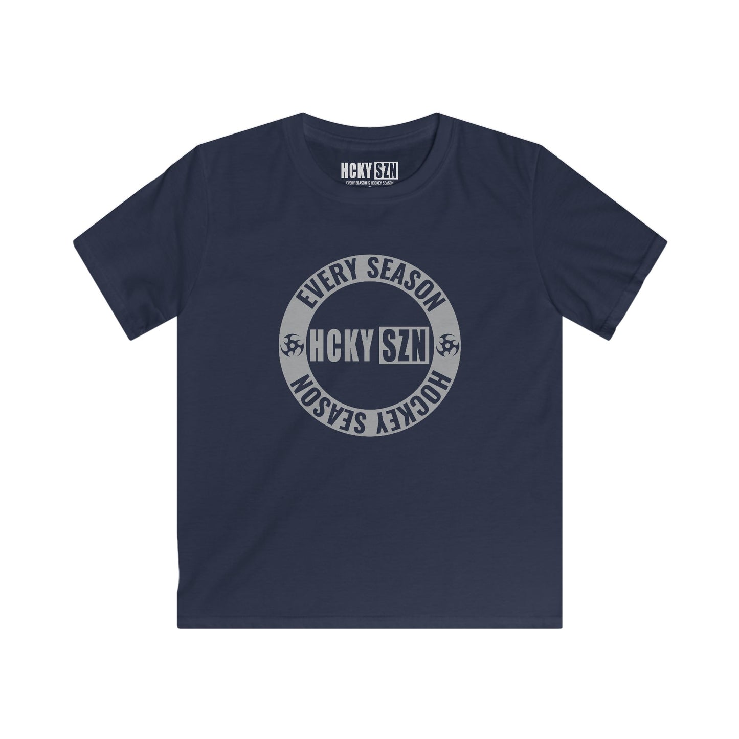 Youth Circle SZN Softstyle Tee (Grey Logo) - Various Colors