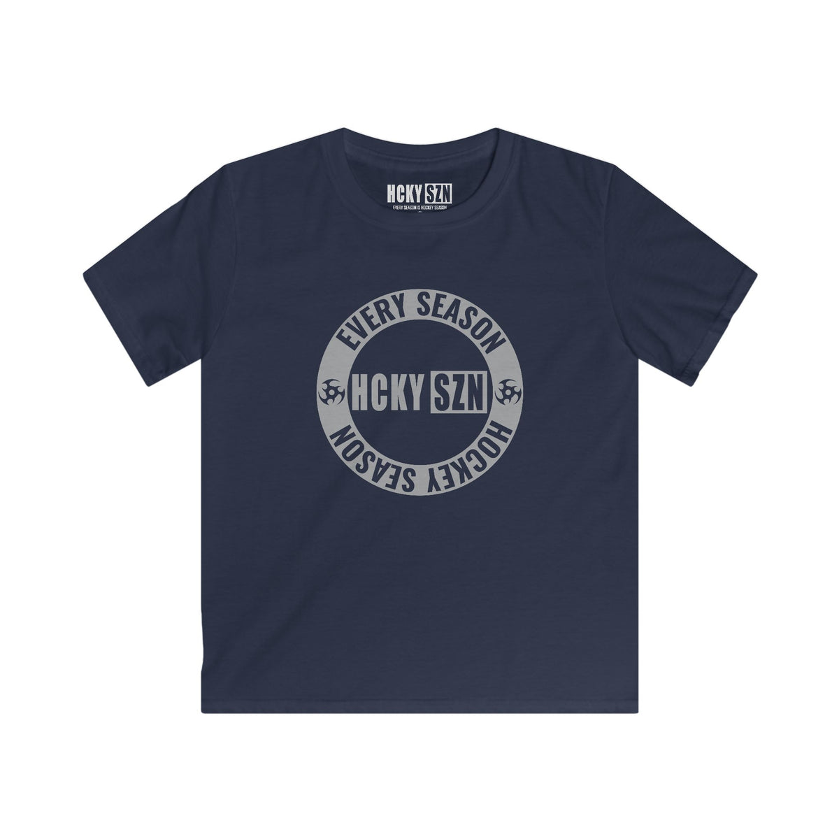 Youth Circle SZN Softstyle Tee (Grey Logo) - Various Colors
