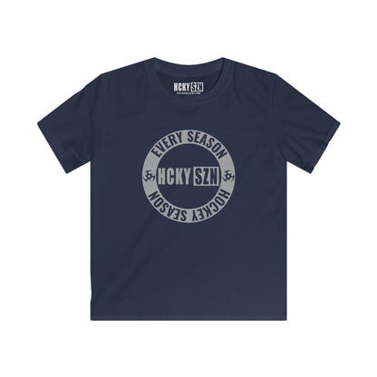 Youth Circle SZN Softstyle Tee (Grey Logo) - Various Colors