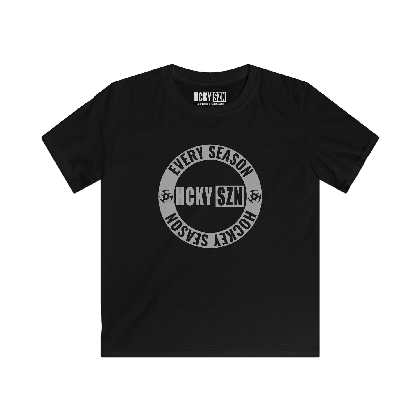 Youth Circle SZN Softstyle Tee (Grey Logo) - Various Colors