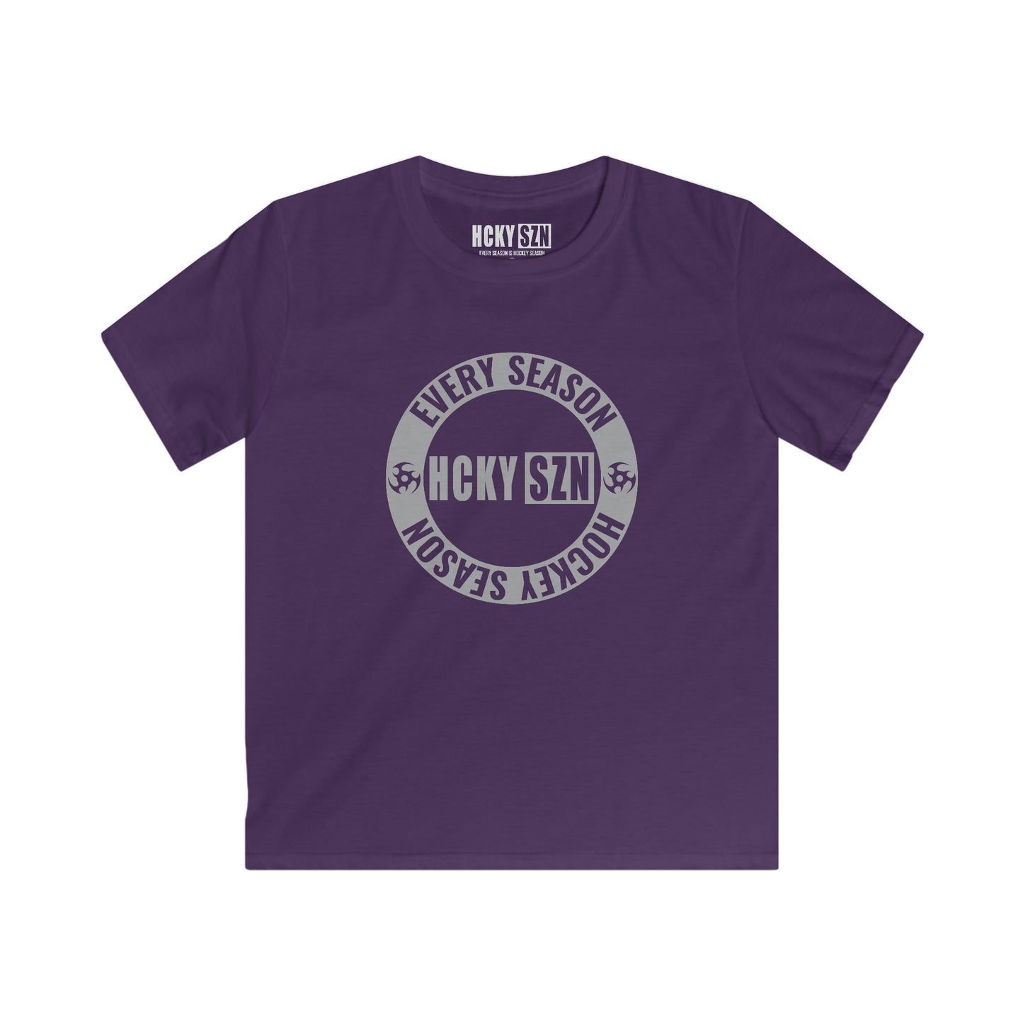 Youth Circle SZN Softstyle Tee (Grey Logo) - Various Colors