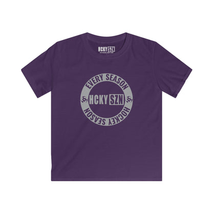 Youth Circle SZN Softstyle Tee (Grey Logo) - Various Colors