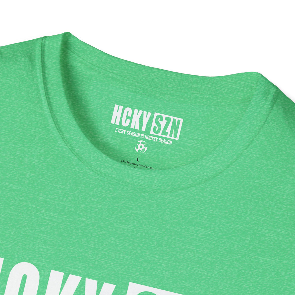 HCKY SZN Softstyle Tee Shirt (Heather Irish Green)