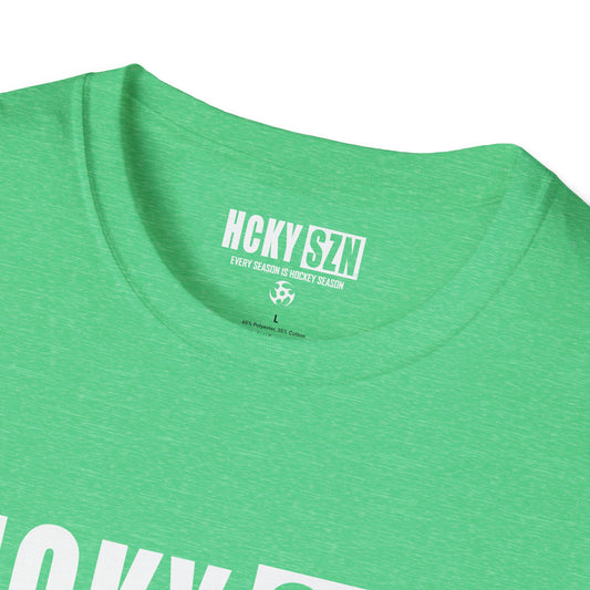HCKY SZN Softstyle Tee Shirt (Heather Irish Green)