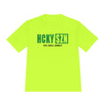 HCKYSZN (Deke Dangle) Adult Performance Tee - Neon Yellow/Kelly Green/Black