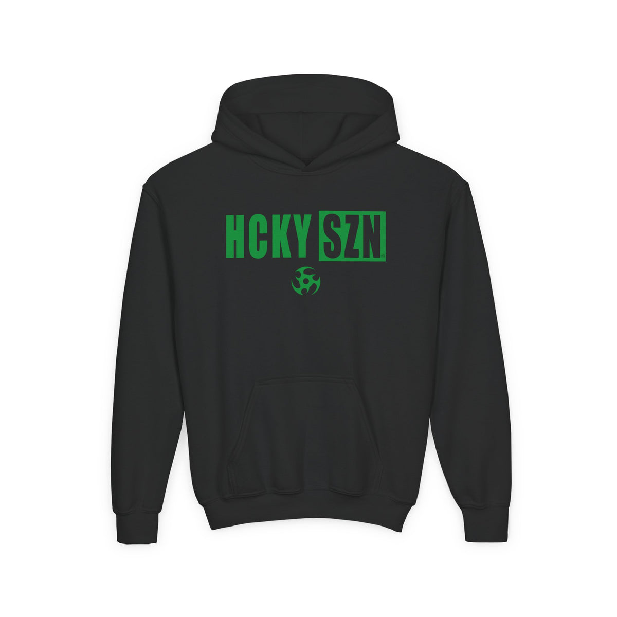 Youth HCKY SZN (Green Logo) Hooded Sweatshirt - Various Colors