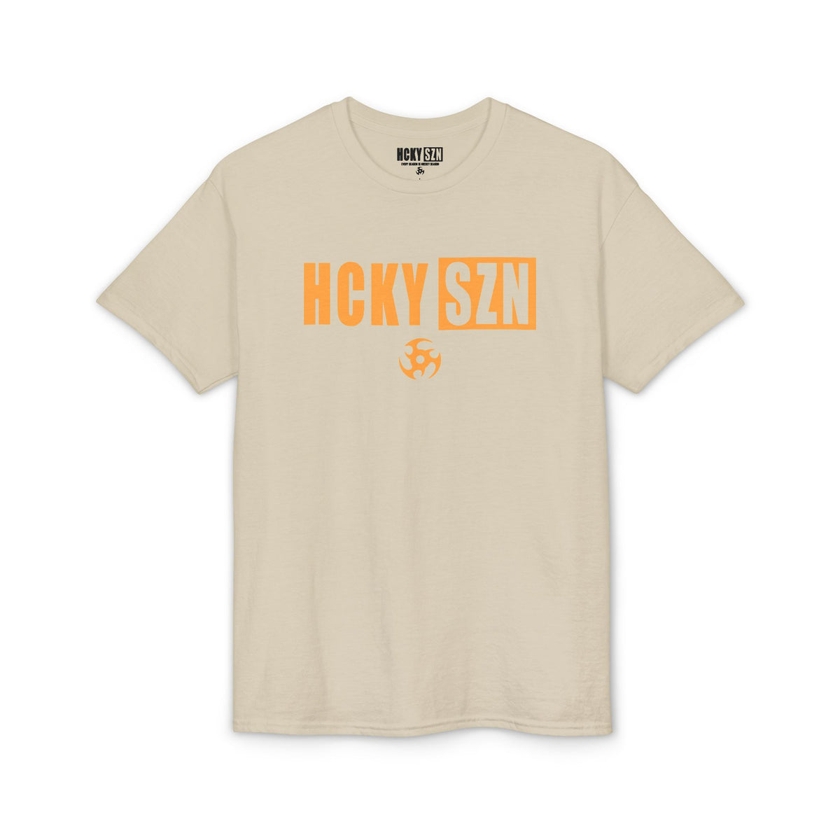 HCKY SZN Simple Star DryBlend Tee Shirt (Mango Logo) - Various Colors