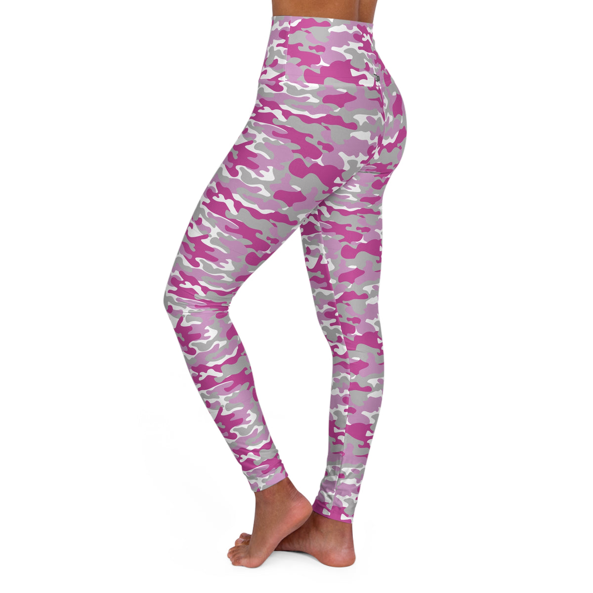 HCKY SZN High Waisted Yoga Leggings (Hockey Girl Camo)