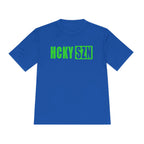 HCKYSZN (Flagship Logo) Adult Performance Tee - Royal/Lime