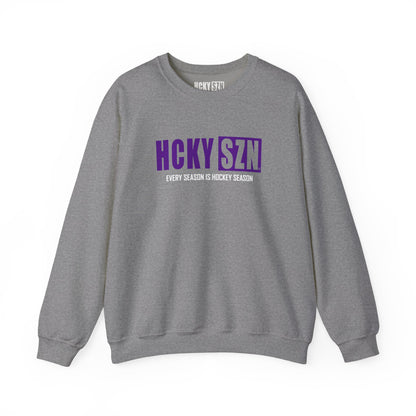 HCKY SZN Crewneck Sweatshirt (Purple Logo) - Various Colors
