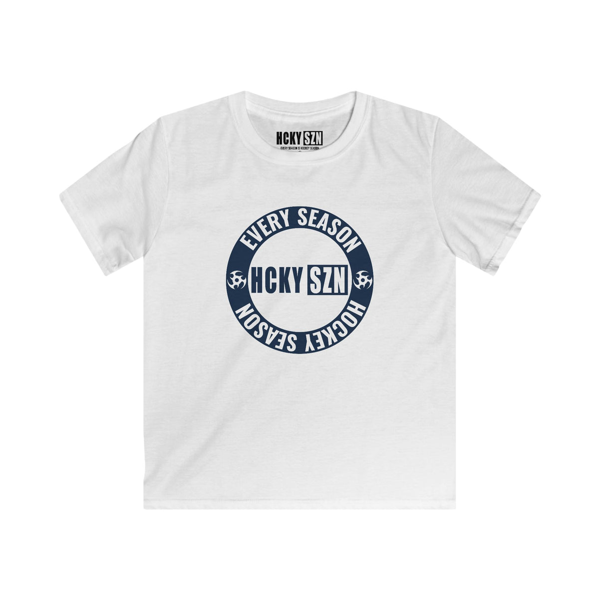 Youth Circle SZN Softstyle Tee (Navy Logo) - Various Colors