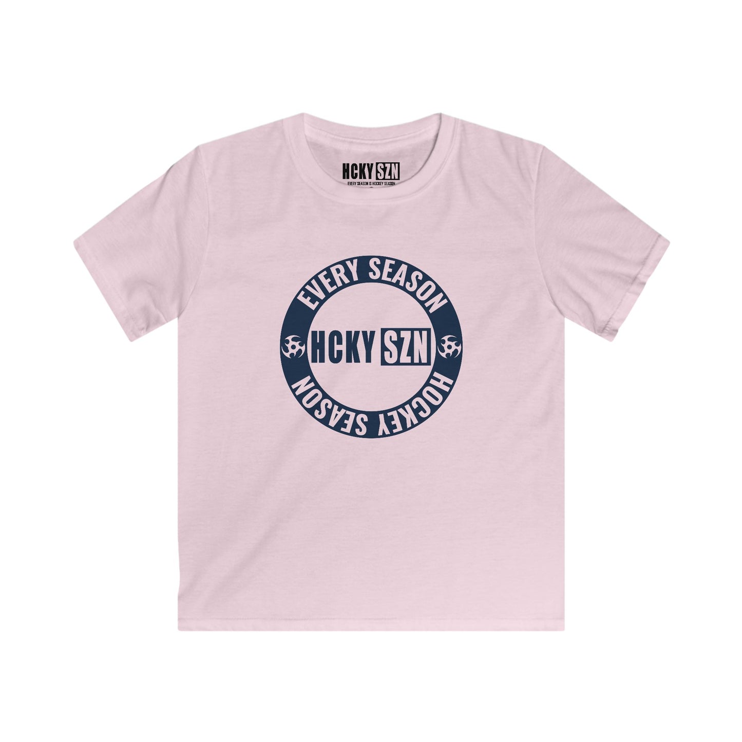 Youth Circle SZN Softstyle Tee (Navy Logo) - Various Colors