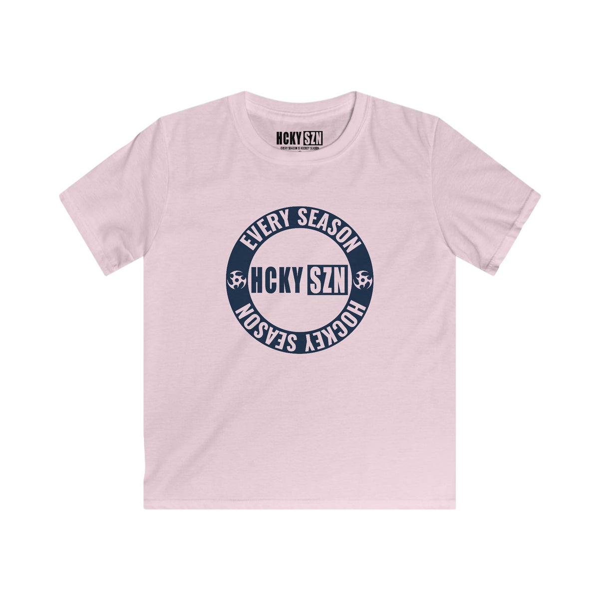 Youth Circle SZN Softstyle Tee (Navy Logo) - Various Colors