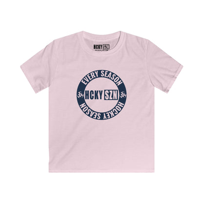 Youth Circle SZN Softstyle Tee (Navy Logo) - Various Colors