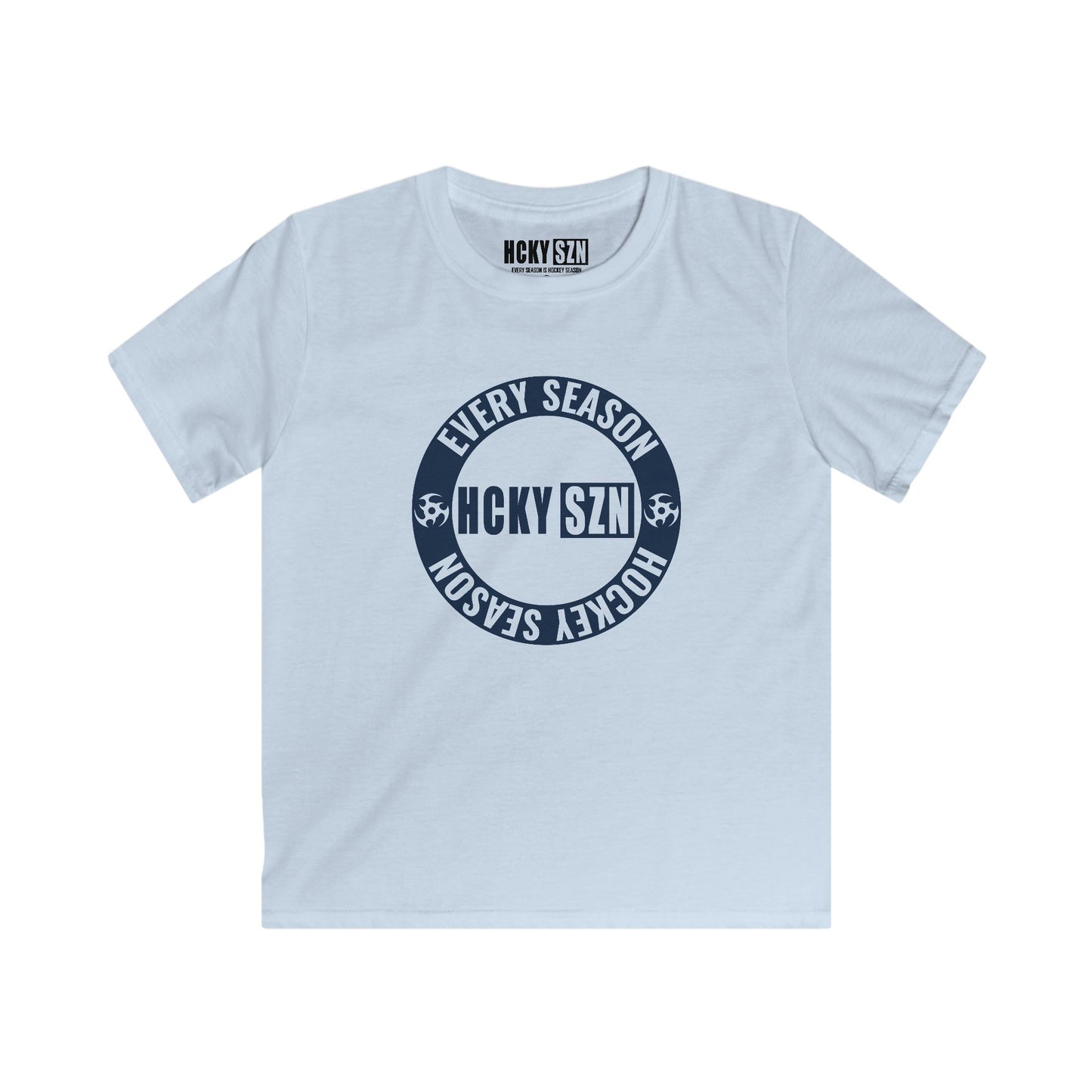 Youth Circle SZN Softstyle Tee (Navy Logo) - Various Colors