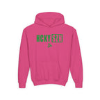 Youth HCKY SZN (Green Logo) Hooded Sweatshirt - Various Colors
