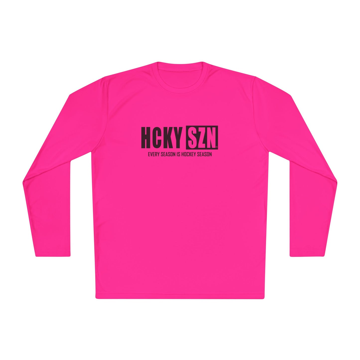 Every Season is HCKYSZN Performance Long Sleeve Tee - Black Logo