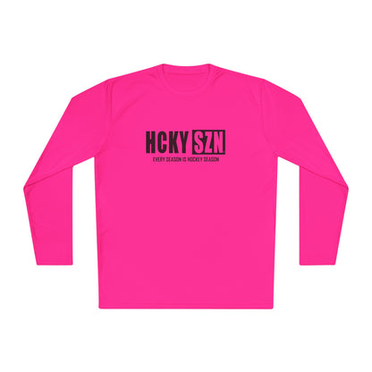 Every Season is HCKYSZN Performance Long Sleeve Tee - Black Logo