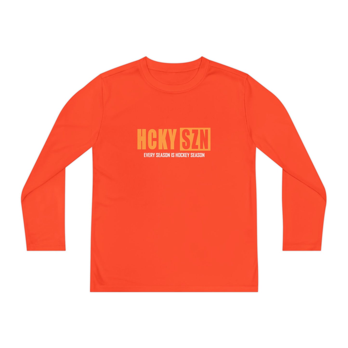 Every Season is HCKY SZN Youth Competitor Long Sleeve Tee (Mango Logo) - Various Colors