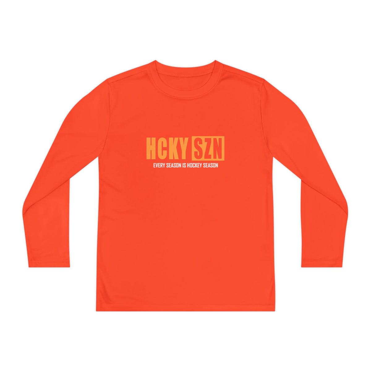 Every Season is HCKY SZN Youth Competitor Long Sleeve Tee (Mango Logo) - Various Colors