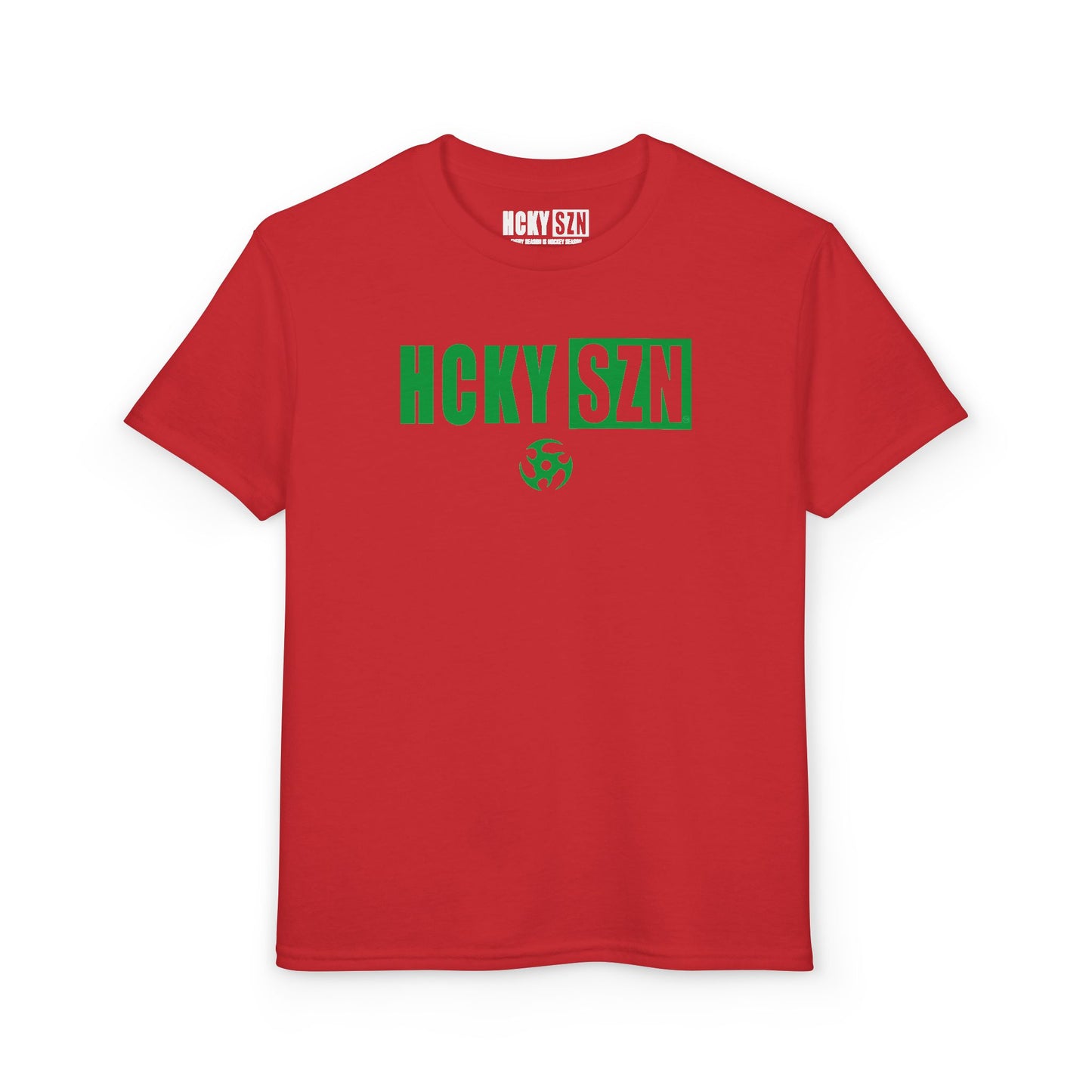 Youth HCKY SZN DryBlend Tee Shirt (Green Logo) - Various Colors