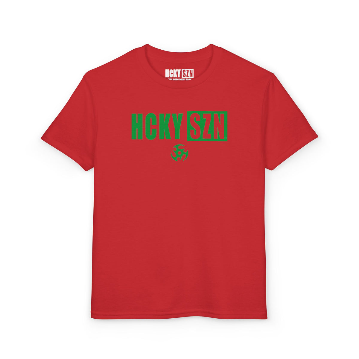 Youth HCKY SZN DryBlend Tee Shirt (Green Logo) - Various Colors