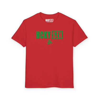 Youth HCKY SZN DryBlend Tee Shirt (Green Logo) - Various Colors