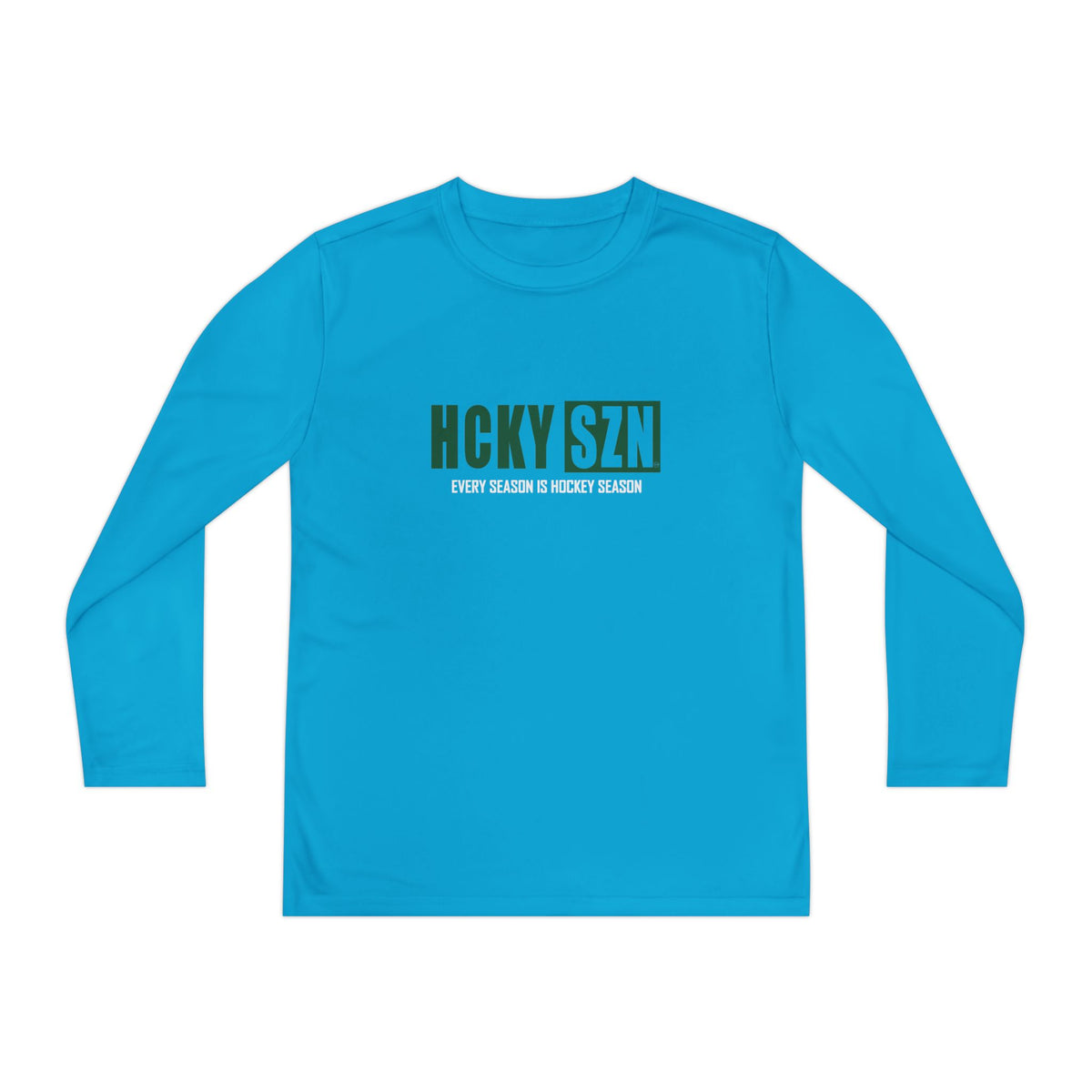Every Season is HCKY SZN Youth Competitor Long Sleeve Tee (Forest Logo) - Various Colors