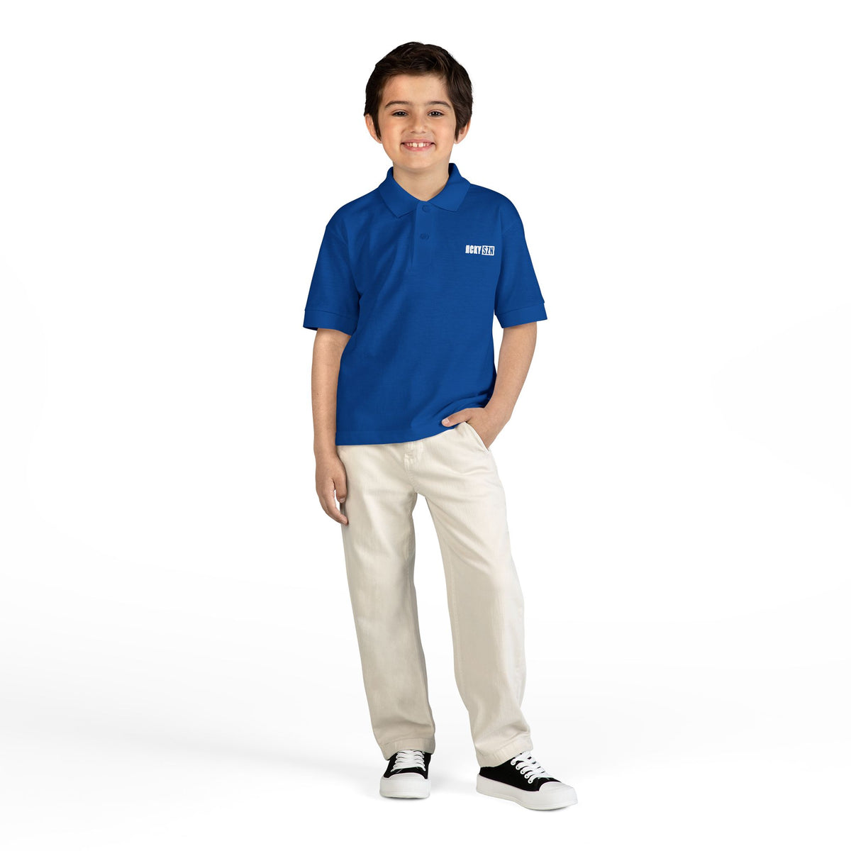 Youth HCKY SZN DryBlend Polo Shirt (Royal)