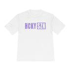 HCKYSZN (Flagship Logo) Adult Performance Tee - White/Lavender