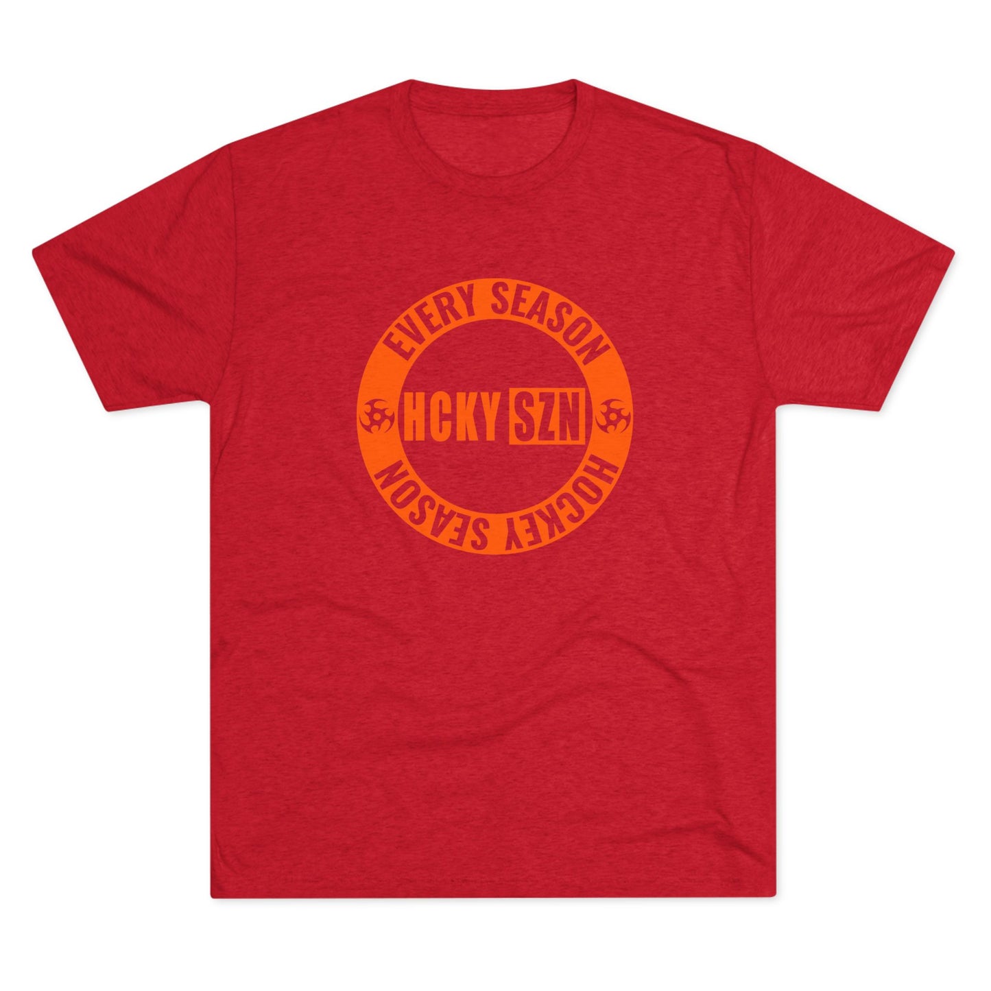 HCKY SZN Circle Logo TriBlend Tee Shirt (Orange) -Various Colors