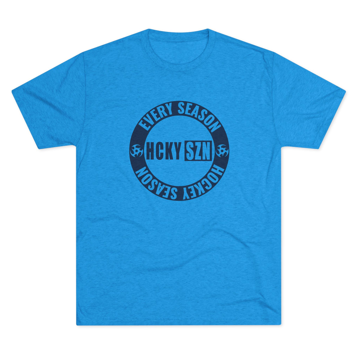 HCKY SZN Circle Logo TriBlend Tee Shirt (Navy) - Various Colors