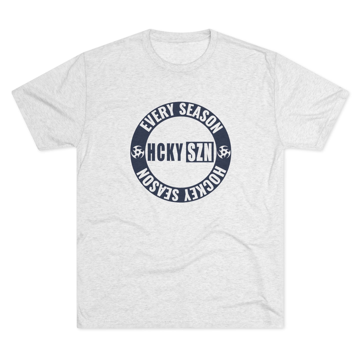 HCKY SZN Circle Logo TriBlend Tee Shirt (Navy) - Various Colors
