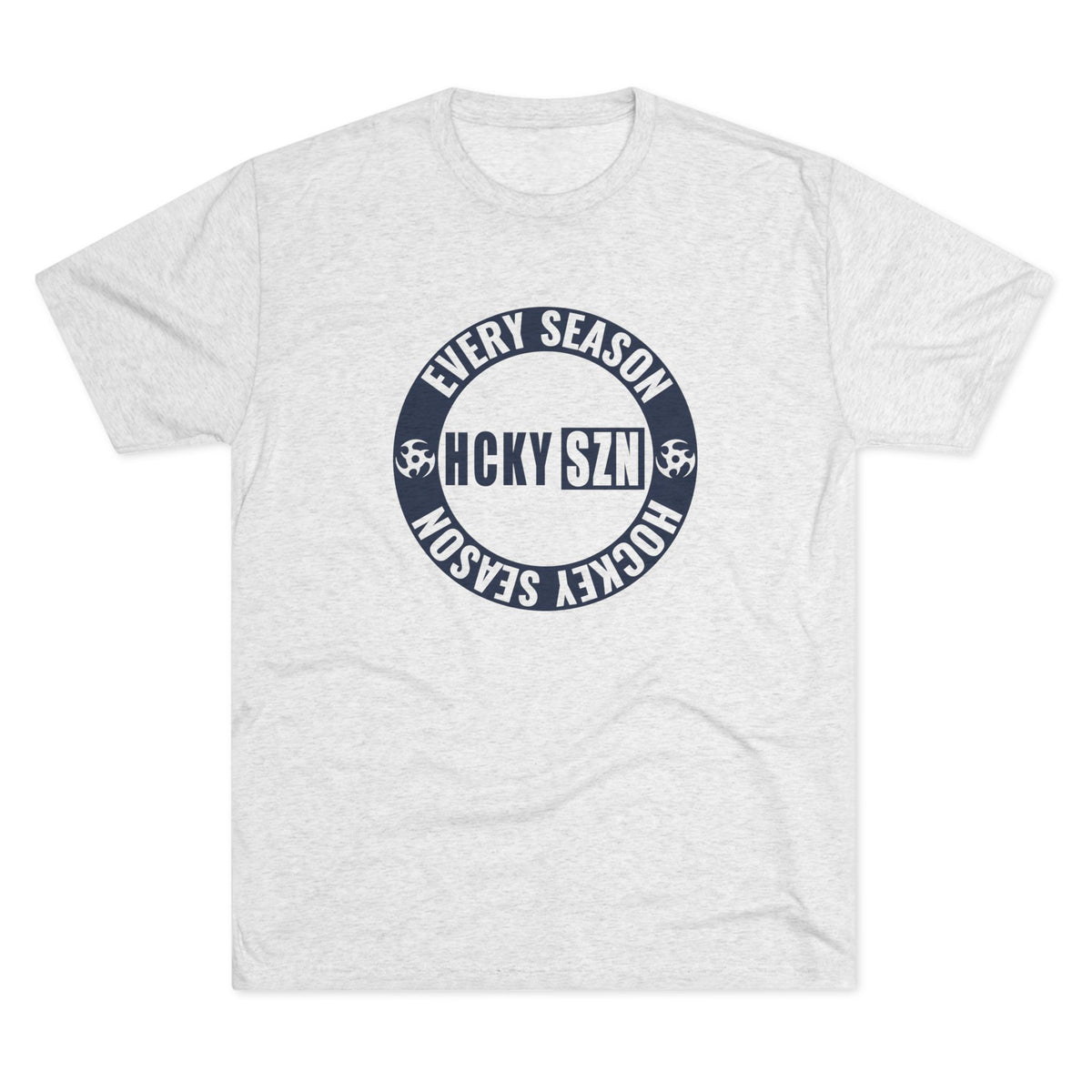 HCKY SZN Circle Logo TriBlend Tee Shirt (Navy) - Various Colors