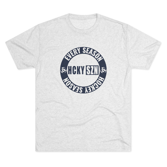 HCKY SZN Circle Logo TriBlend Tee Shirt (Navy) - Various Colors