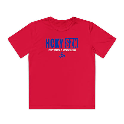 Every Season is HCKYSZN Youth Competitor Tee (Royal Blue Logo) - Various Colors